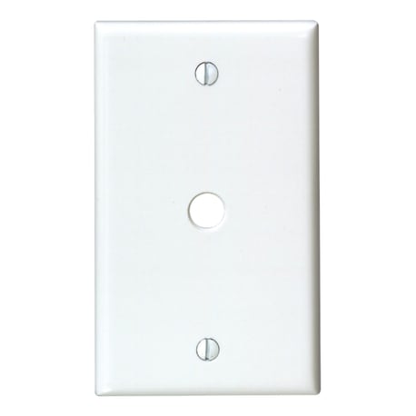 Leviton 1-Gang White Telephone/Cable Wall Plate