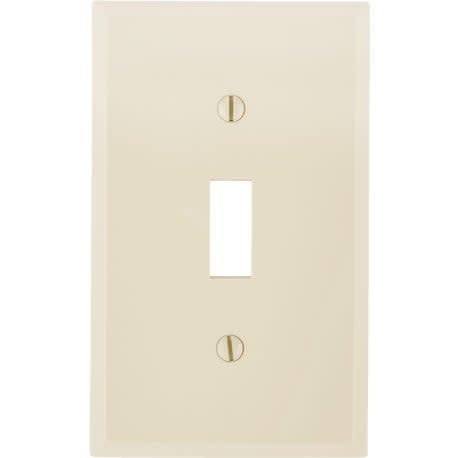 Leviton Toggle Switch 1-Gang Ivory Wall Plate