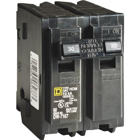 Square D Homeline 30A Double-Pole Circuit Breaker