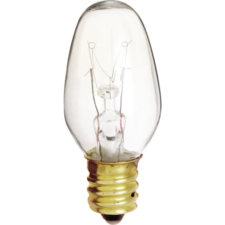 Satco 4 Watt C7 Incandescent Night-Light Bulb, 2-Pack