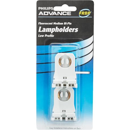 Philips Tombstone Fluorescent Lampholder, 2-Pack