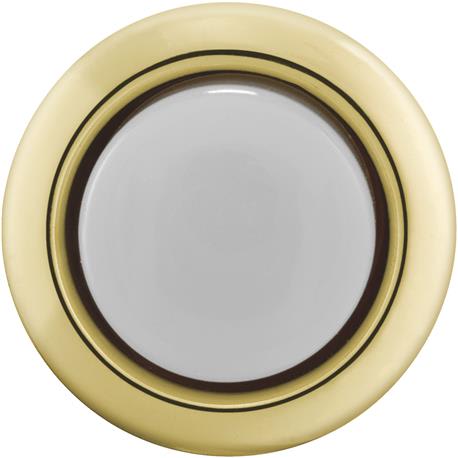 Heath Zenith Gold Round Lighted Doorbell Push-Button