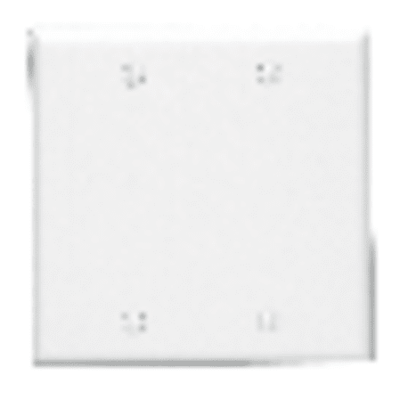 Leviton 2-Gang White Standard Thermoset Blank Wall Plate