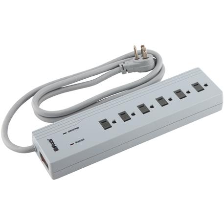 Do it Best Tan 6-Outlet Power Surge Protector Strip with 4 ft. Cord