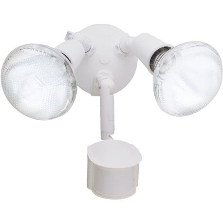 Halo White Motion Sensing Dusk To Dawn Incandescent Floodlight Fixture