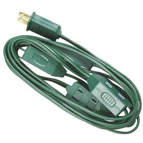 Do it Best Green 18/2 Christmas Tree Extension Cord, 15 ft.