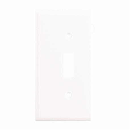 Leviton 1-Gang White Plastic Sectional Toggle Switch Wall Plate End Panel