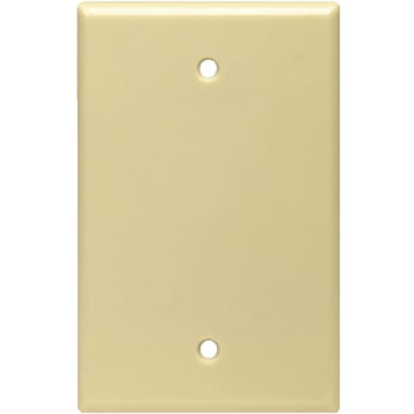 Leviton 1-Gang Ivory Midway Thermoset Blank Wall Plate