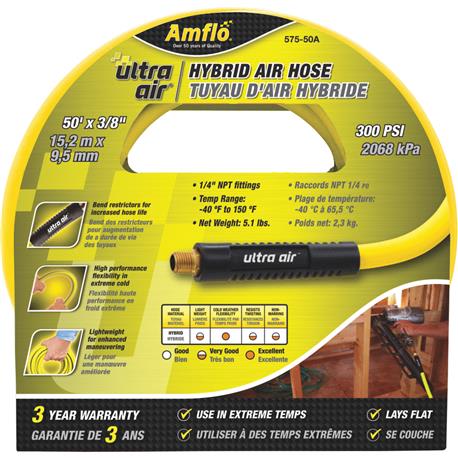 Amflo 3/8 in. x 50 ft. Ultra Air Hybrid Air Hose