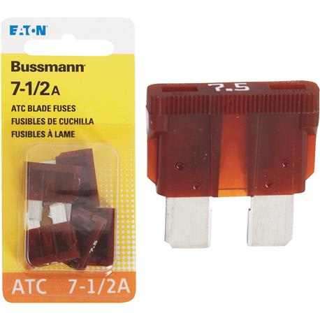 Bussmann Fuses 7.5A Blade-Type Automotive Fuse, 4-Pack