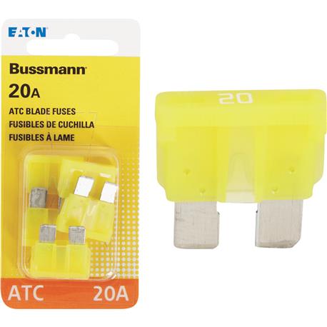 Bussmann Fuses 20A Blade-Type Automotive Fuse, 4-Pack