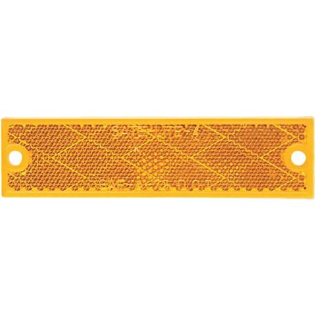 Peterson 1-1/8 In. W x 4-7/16 In. H Amber Rectangular Reflector