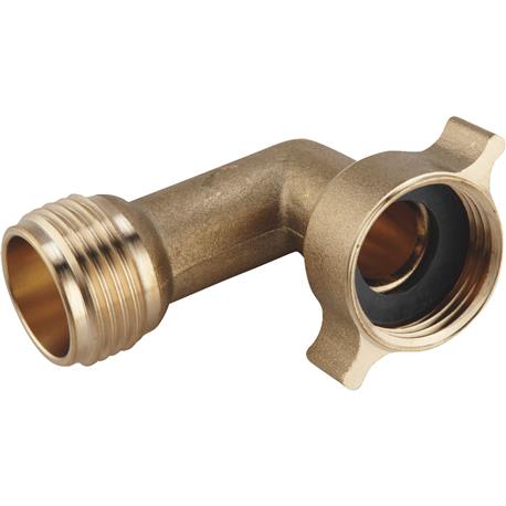 Camco RV Brass 90 Deg. Water Hose Elbow