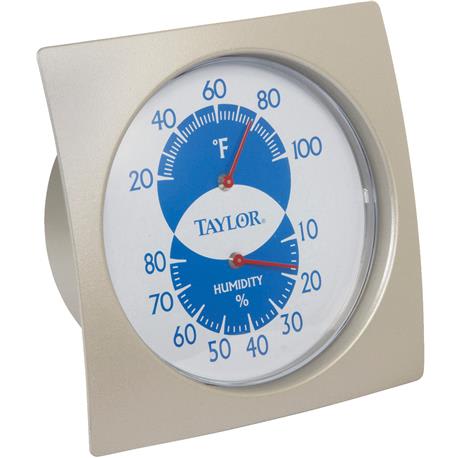 Taylor Fahrenheit Analog Hygrometer & Thermometer