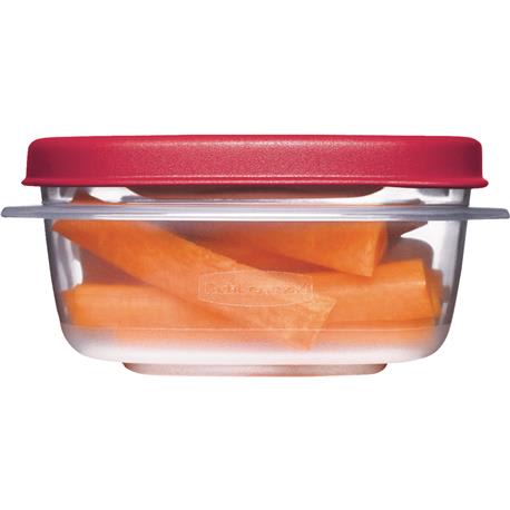 Rubbermaid 1777084 Food Storage Container, 1-1/4 Cup, Clear Base