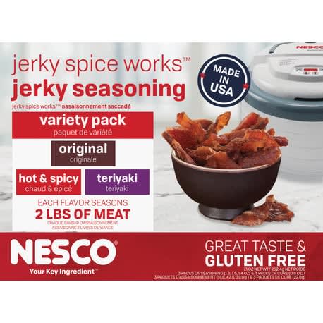 Nesco Jerky Variety Spice Seasoning, Pack of 3