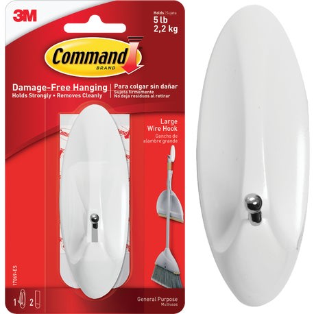 3M Command 5 Lb Capacity Wire Adhesive Hook