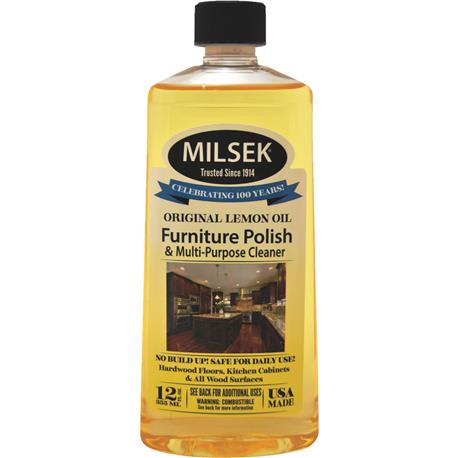 Milsek Lemon Furniture Polish & Cleaner, 12 oz.