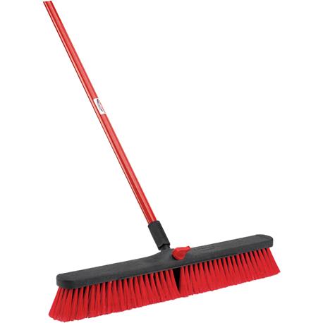 Libman Steel Handle Multi-Surface Medium Sweep Push Broom, 64 in.