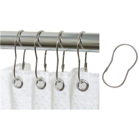 Zenith Plain Shower Curtain Hooks