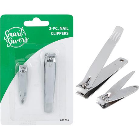 Smart Savers Nail Clippers, 2 Pack