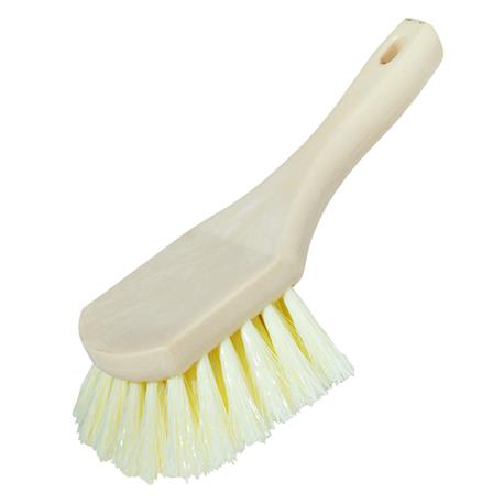 Do it Best White Polypropylene Bristle Plastic Scrub Brush, 9 in.