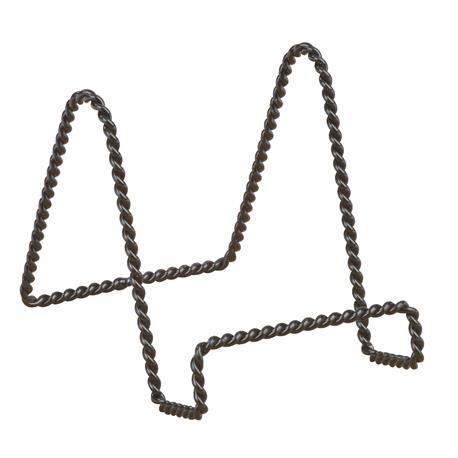 Tripar Twisted Black Wire Plate Stand