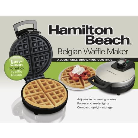 BLACK+DECKER Rotating Waffle Maker with Dual Cooking Plates, Black