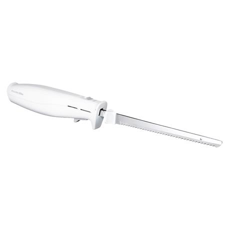 Proctor Silex Serrated Blade Electric Knife - White