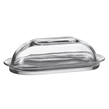 Anchor Hocking Presence Butter Dish with Cover