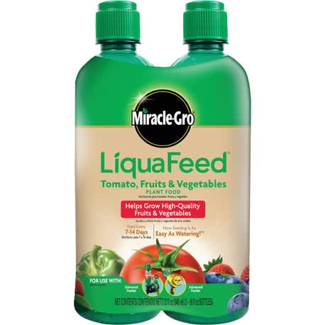 Miracle-Gro LiquaFeed Tomato, Fruits, & Vegetables Plant Food, 2 Pack