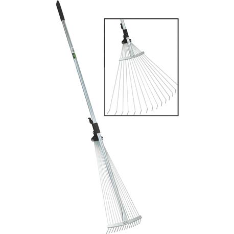 Best Garden Adjustable Steel Leaf Rake, 25 in.