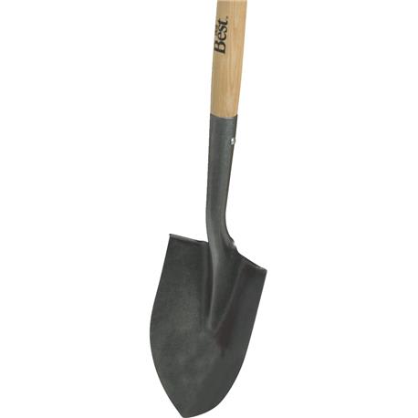 Do it Best Wood Handle Round Point Floral Shovel, 44 in.