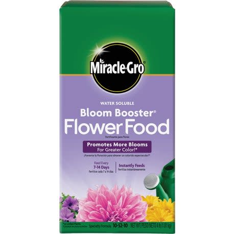 Miracle-Gro Water Soluble Bloom Booster Flower Food, 4 lbs.