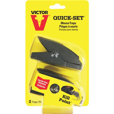 Victor Quick-Set Mechanical Mouse Trap, 2-Pack