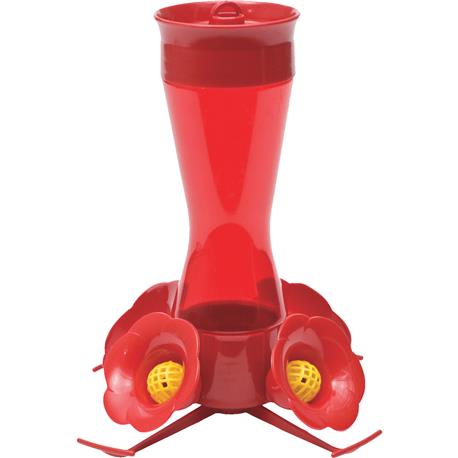 Perky-Pet Red Pinch Waist Hummingbird Feeder, 8 oz.