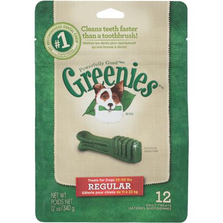 Greenies Original Flavor Regular Dental Chew Dog Treats, 12-Pack