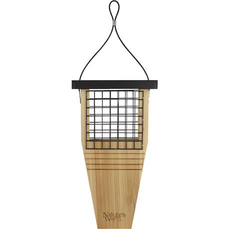 Nature's Way Natural 1-Cake Cedar Tail Prop Suet Feeder