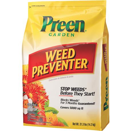 Preen Garden Grass & Weed Preventer Granules, 31.3 lb.