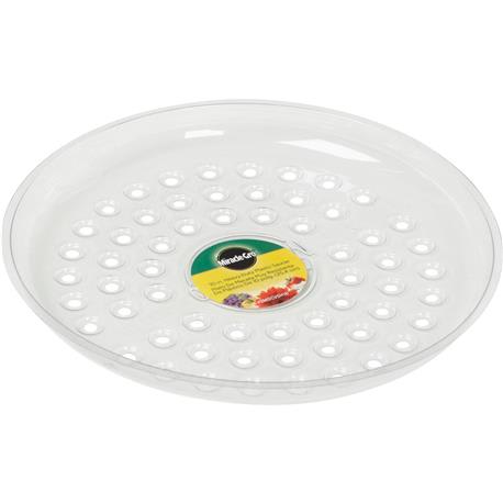 Miracle-Gro Clear Plastic Flower Pot Saucer, 10 in.