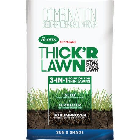 Scotts Turf Builder Thick'R Lawn Sun & Shade Mix, 40 lbs.