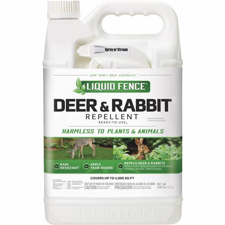 Liquid Fence Deer & Rabbit Repellent, 1 Gallon