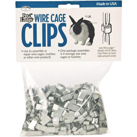 Pet Lodge J-Clip Metal Wire Cage Clip, 1 lb.