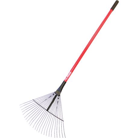 Bully Tools 24 Tine Thatching Leaf Rake with Fiberglass Handle, 24 in.