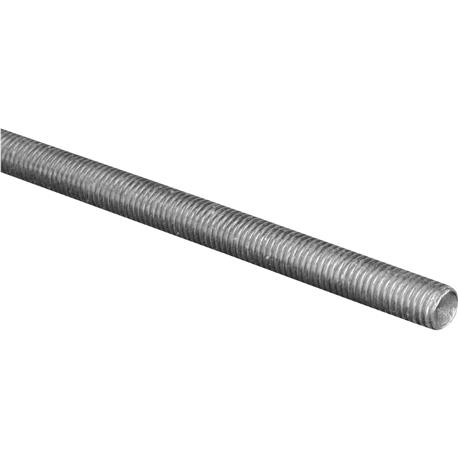 SteelWorks Steel Threaded Rod, 1/4 In. x 1 Ft.