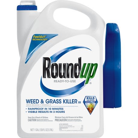 Roundup Weed & Grass Killer III with Trigger Sprayer, 1 gal.