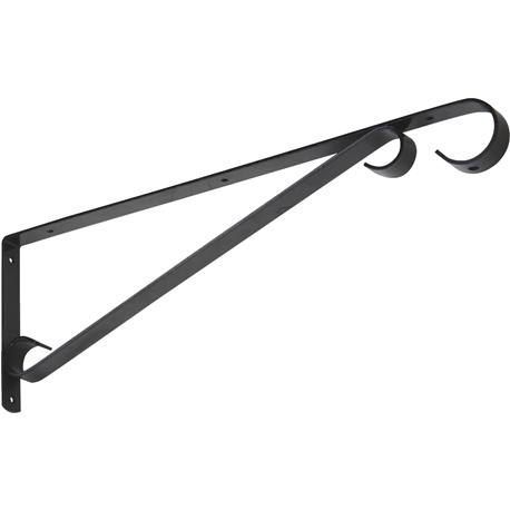 National Hanging Black Steel Hanging Plant Bracket, 15 in.