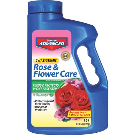 BioAdvanced Advanced 2-In-1 Rose & Flower Care Insect Killer Granules, 5 lb.