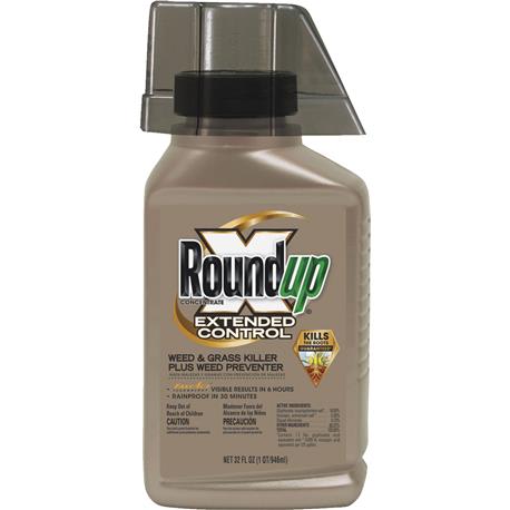 Roundup Extended Control Weed & Grass Killer Plus Weed Preventer, 32 oz.