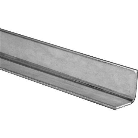 SteelWorks Zinc-Plated Solid Angle, 1 In. x 3 Ft.